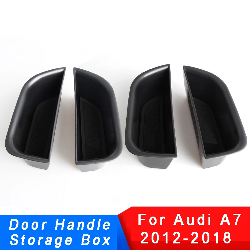 

Car Door Handle Storage Box For Audi A7 2012-2018 Hanging Holder OrganizerAuto Styling Interior Accessories