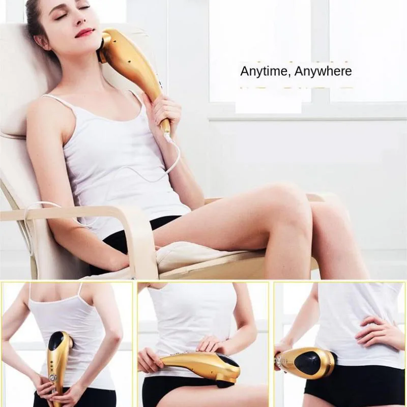 Электрический Дельфин массажер вибрация инфракрасное Отопление массаж спины