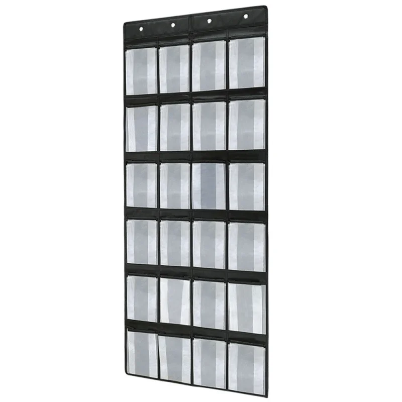 

24 Grid fine Mesh Door Storage Bag Rack Fabric Closet Organizer Wall Storage Bags Holder Home Hanging Organizers New