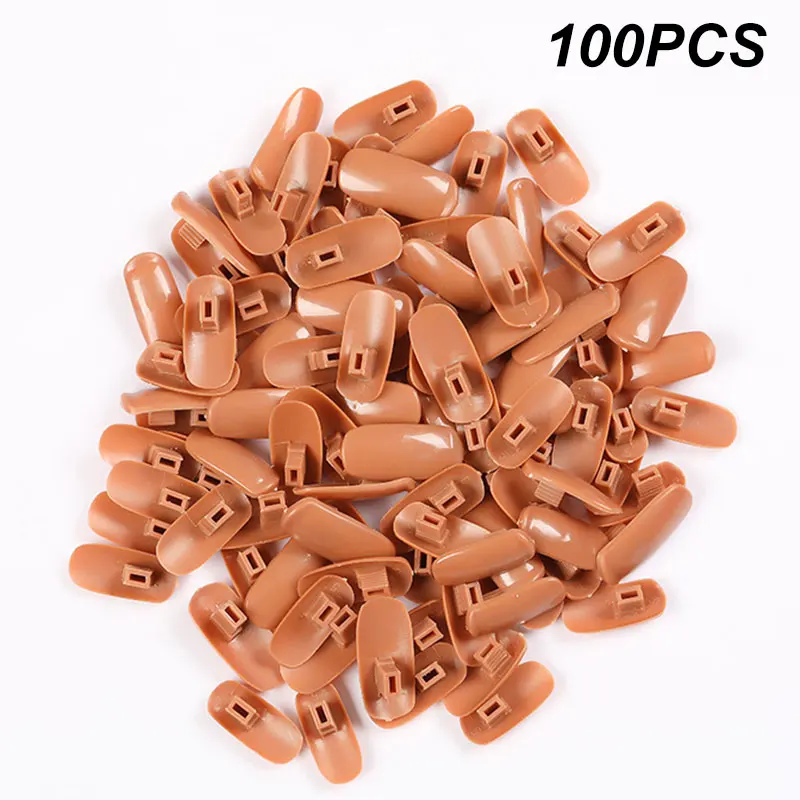 

Nail Art Hands Professional Practice Hand +100Pcs Nail Tips Adjustable Plastic Practice Model DIY Manicure Tool Flexible & Soft