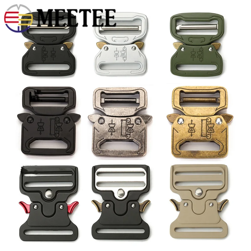 Meetee 1/2/4 шт. с быстросъемным ID27mm открытый металлический крючок для ношения на ремне для рюкзак поясные резинки весна пряжки изделия для шитья аксессуар AP353