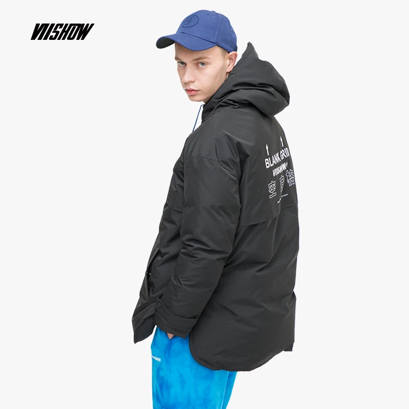 VIISHOW мужской пуховик с серым утиным пухом брендовая зимняя куртка для мужчин Doudoune