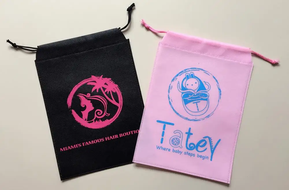 20 шт. нетканые тканевые мешки на шнурке для одежды/обуви/фестиваль в честь