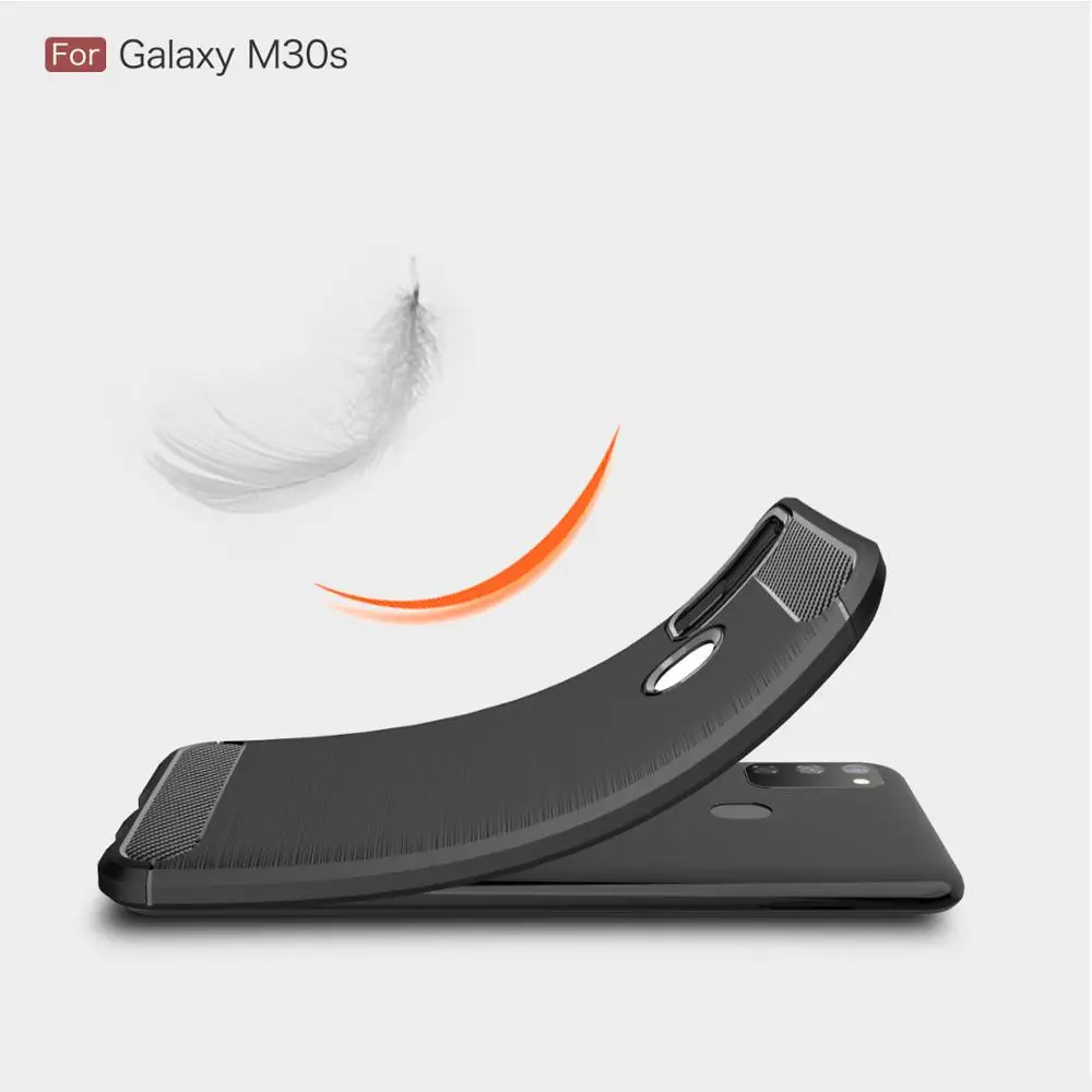 Carbon fiber anti-fall soft mobile phone case for -Samsung -galaxy M40 NOTE 9 10 Plus A70S A6 J4 J8 J6 2018 A8 A9 Star J2 CORE | Мобильные