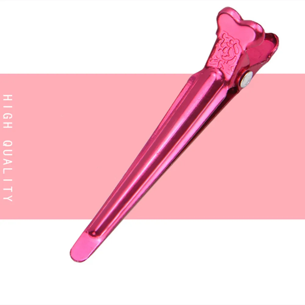 

2021 50Pcs/lot Flat Metal Colorful Fix Section Holding Hair Clips DIY Alligator Accessories Hairdressing Hair Styling Tool