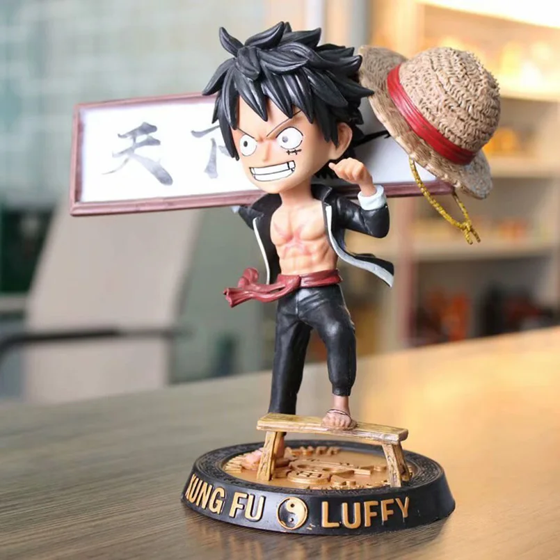 19 см японское аниме кунг фу ОДИН КУСОК луффи Санджи Чоппер Usopp ПВХ фигурка игрушки