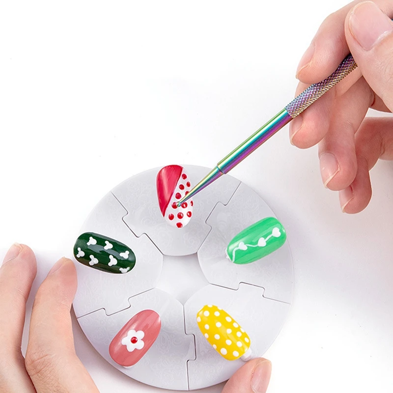 

Stainless Steel Nail Cuticle Pusher Tweezer Nail Art Files UV Gel Polish Remove Manicure Care Groove Clean Tool