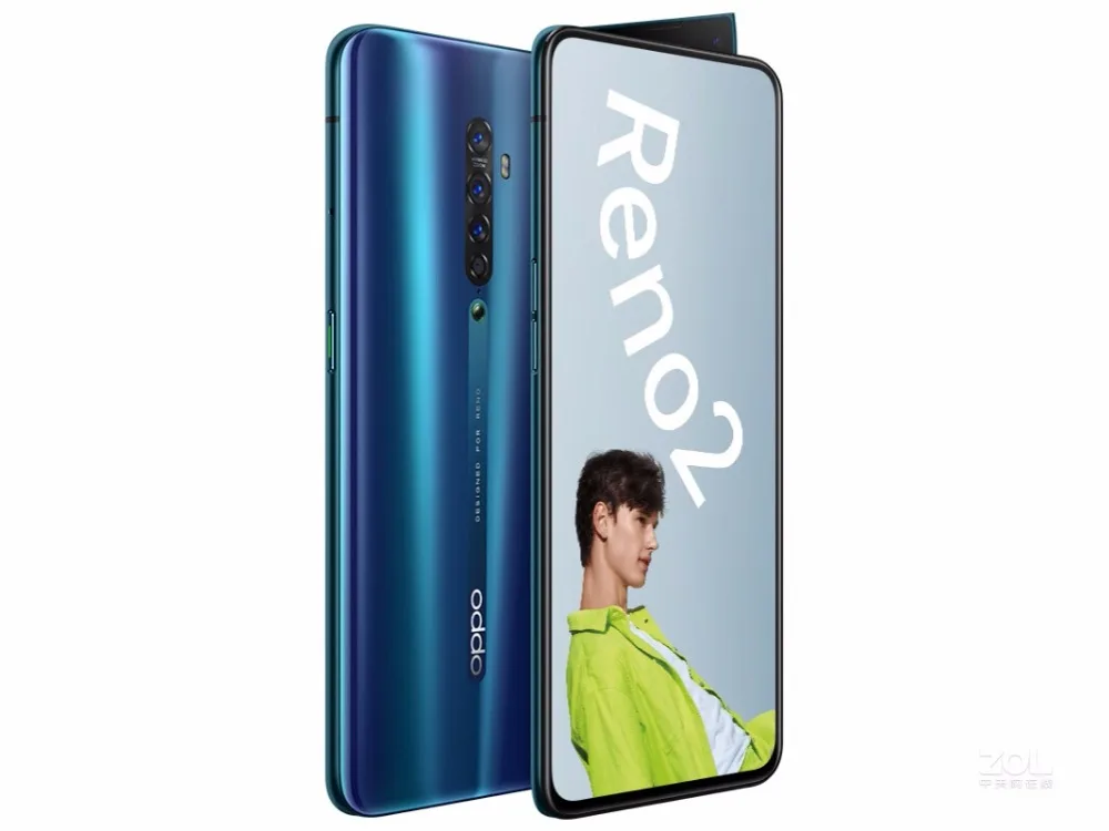 Oppo Reno 2 20x zoom Смартфон Snapdragon 730 6," AMOLED 48.0MP+ 16.0MP+ 13.0MP+ 8.0MP+ 2.0MP экран отпечатков пальцев VOOC 3,0 128GB