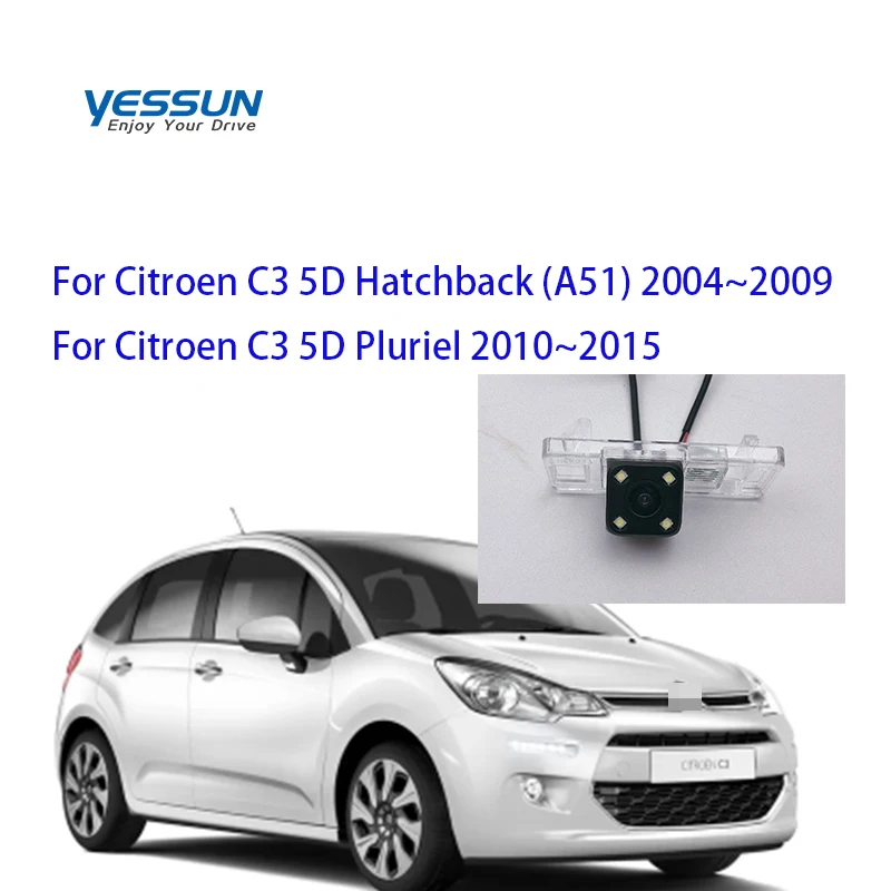 Yessun CCD Автомобильная камера заднего вида с ночным видением резервная
