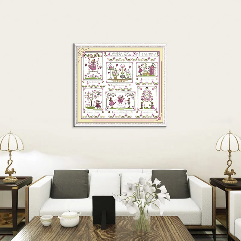 Гобелен Joy Sunday наборы для вышивки крестом 11 и 14 карат DMC сделай сам рукоделия