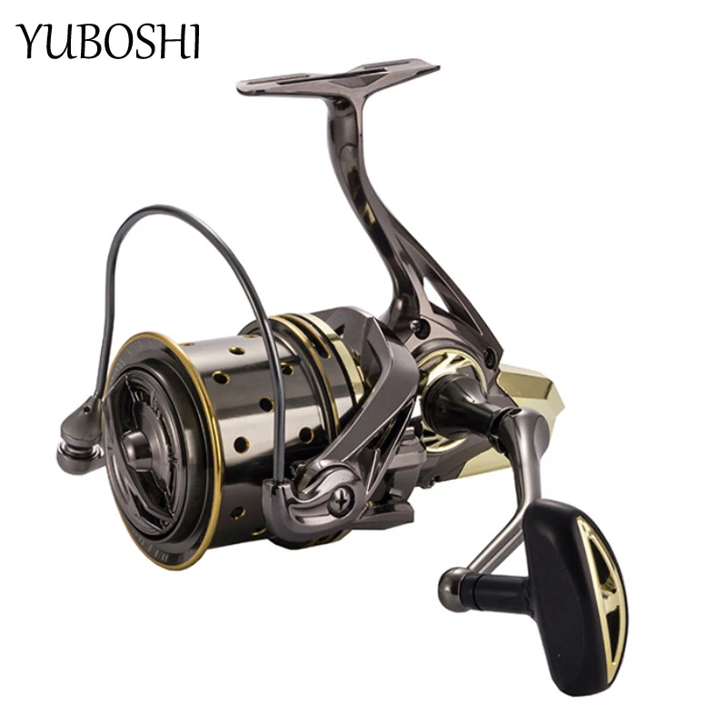 

YUBOSHI New 8000 10000 12000 Series Long Shot Fishing Reel 10+1BB Aluminum Alloy Spool Cast Spinning Wheel 4.7:1 Fishing Tackle