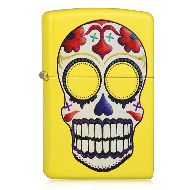

Lighter original authentic yellow paint clown clown skull 24894
