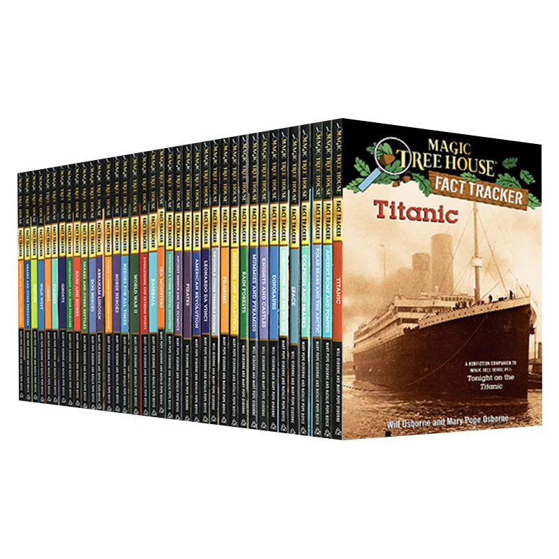 

40 Books/Set Story Book Magic Tree House Illustrated English Reading Increase Wisdom Children's Books Children Gifts Story Book