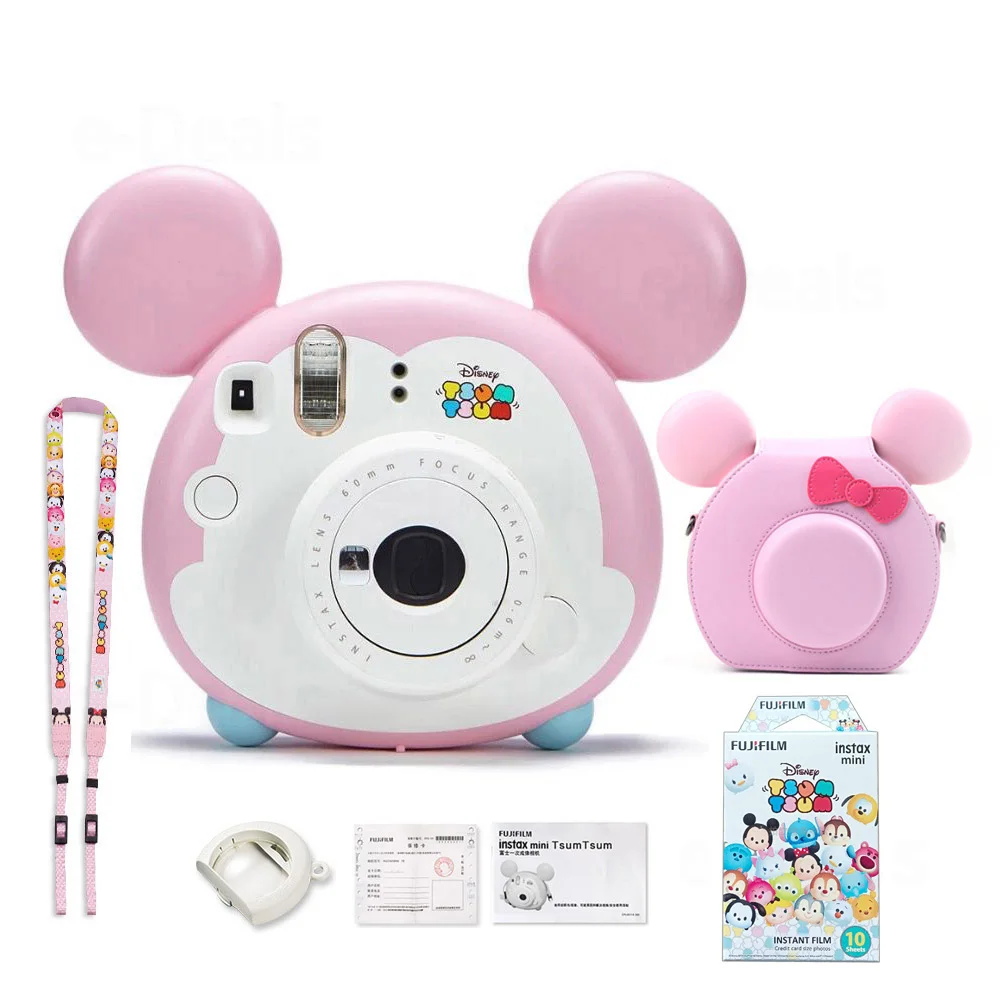 Фотокамера Fujifilm Instax Mini Tsum Intant с зеркалом для селфи и крупным планом подарок на
