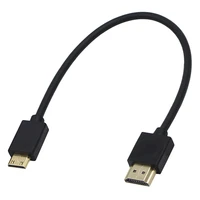 25cm c type hdmi compatible to a male short connector cable cord 1080p v1 4 for tv box computer camera