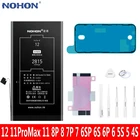 Аккумулятор NOHON для iPhone, запасная батарея для iPhone 12 4S 5 5S 6 6plus 6S 6splus 7 7plus 8 8plus 11 11ProMax For iPhone12 iPhone7Plus