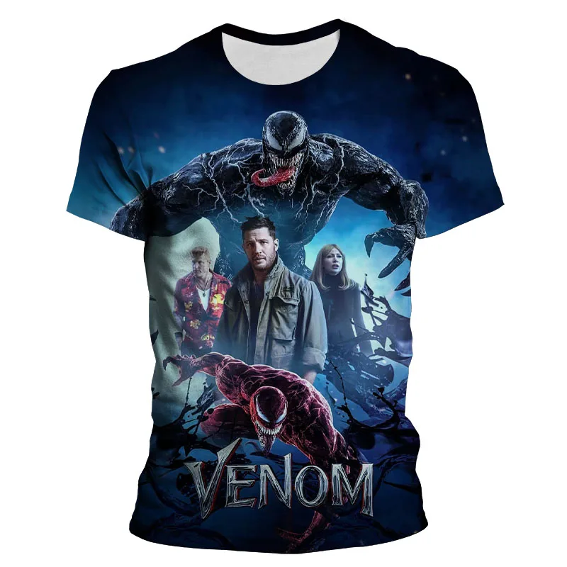 

Brand New Men's Boy Cool Anime Original Manga Print T-shirt Boy Girl We Are Venom 2 Superhero 3D T-shirt A