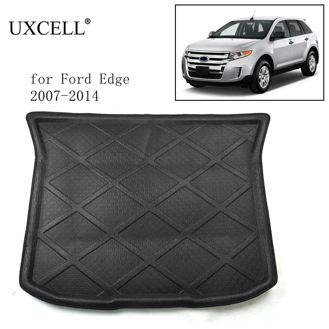 Поролоновый черный коврик для багажника Ford Edge Escape Fusion Focus Fiesta Mondeo отправка в