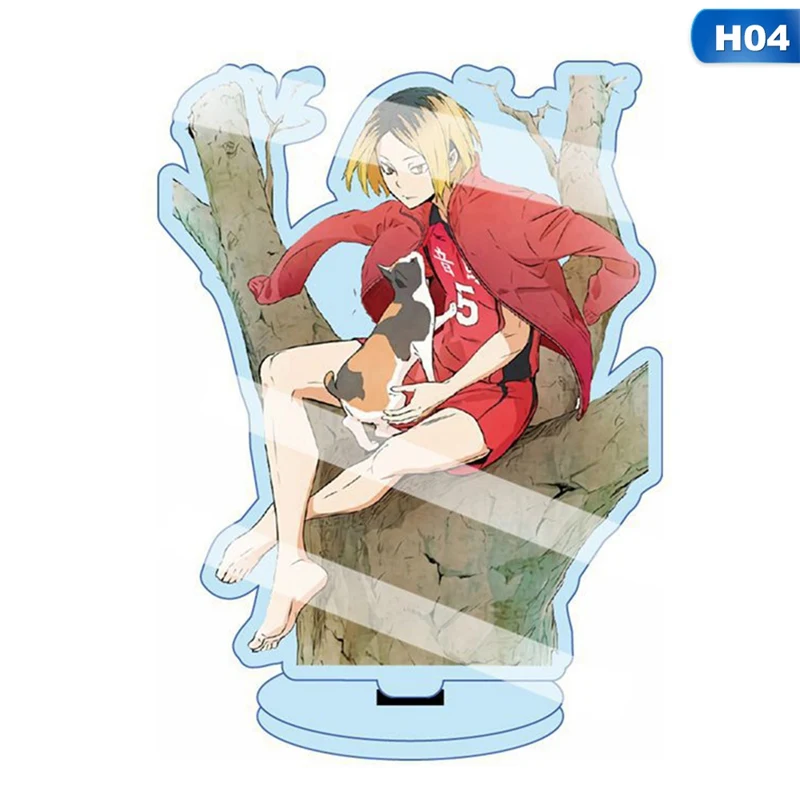 

13cm Anime Haikyuu Figures Desk Plate Models Anime Acrylic Stand Model Toys Action Figures