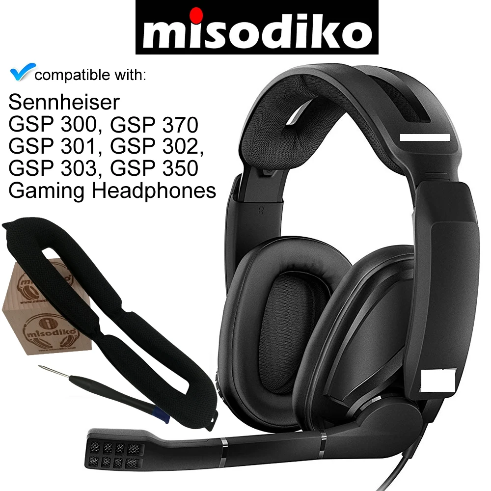 Сменные амбушюры misodiko накладки для игровой гарнитуры Sennheiser GSP 370 300 301 302 303 350
