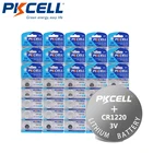 100 шт.20 упаковок, Литиевые Батарейки PKCELL CR1220 3 в BR1220 L04 1220 LM1220 ECR1220
