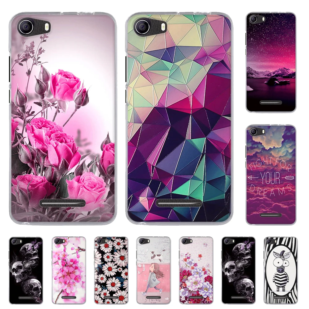 Задняя крышка для телефона из ТПУ чехол BQ S Mobile 5065 Choice Цветочная задняя
