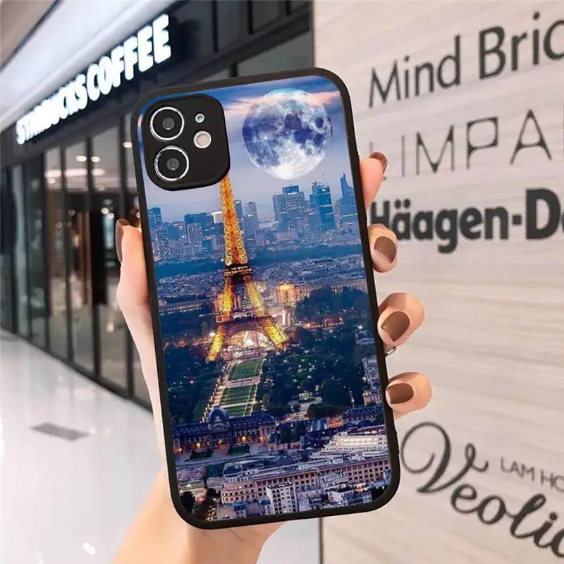 

New York City Phone Case For iphone 12 11 8 7 plus mini x xs xr pro max matte transparent cover