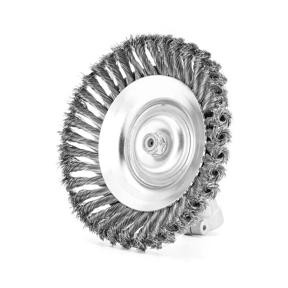 

1 Set 6 inch Steel Wire Weeder Wheel with Protector Repair Part Accessory