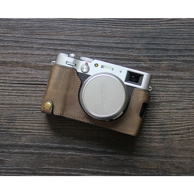 Чехол из воловьей кожи Fuji X100V кожаный чехол X100v защитный для камеры