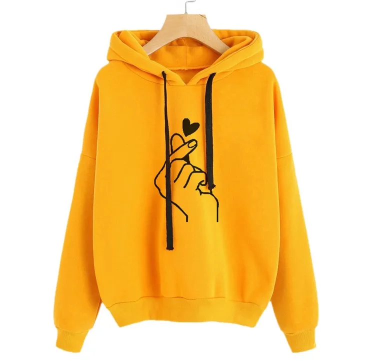 Streetwear Hoodies Women Long Sleeve Hooded Sweetshirt Women Hoodies Casual Letter Pink Hoodie Pullover