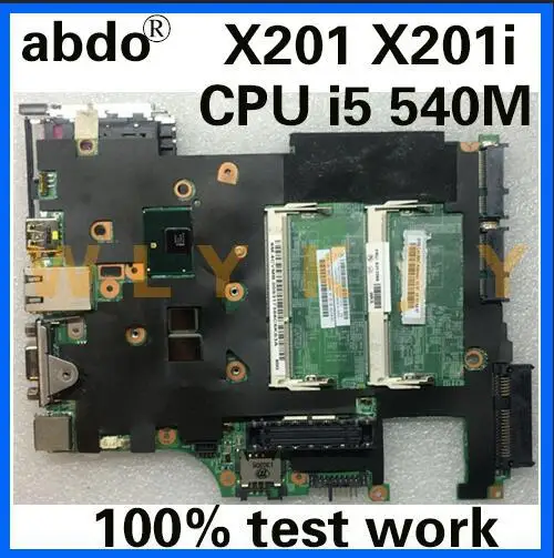 Материнская плата для ноутбука Lenovo ThinkPad X201 X201i 48.4CV01.031 ЦП 63Y2064 QM57 DDR3 100%