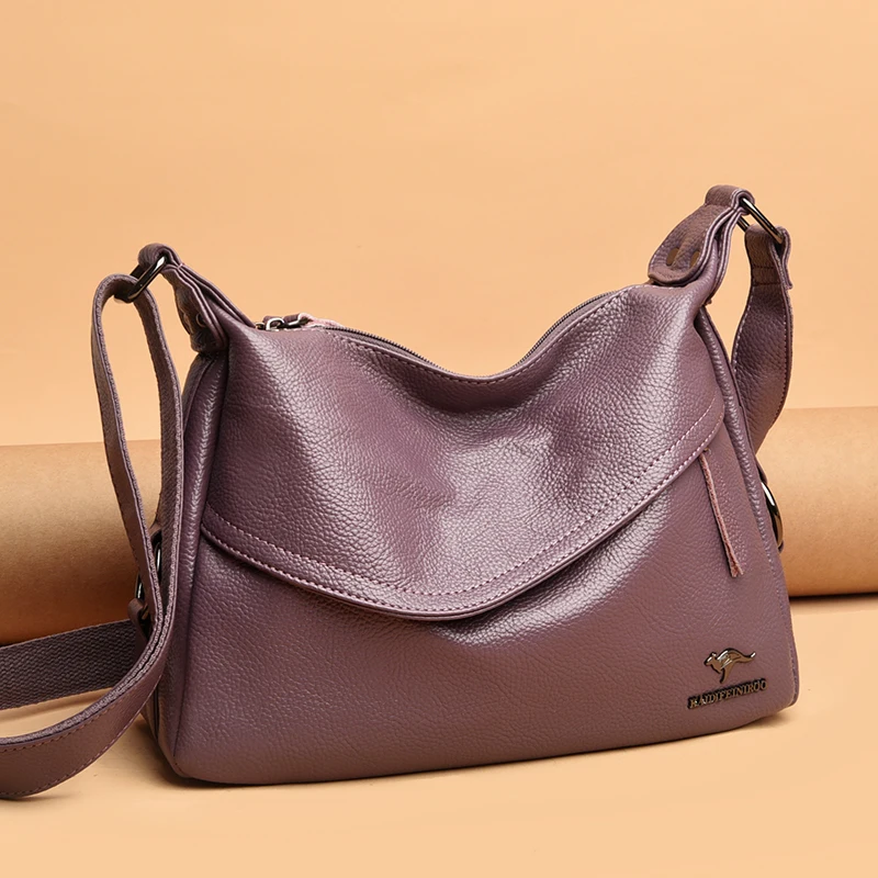 Мягкая кожаная сумка на плечо дизайнерские сумки высокого качества роскошные