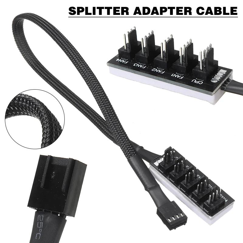 Для ПК компьютер 1 шт. прочный Процессор охлаждения разветвитель вентилятора