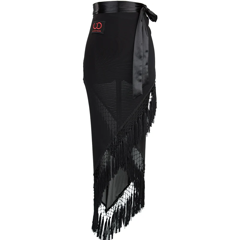 Юбка для латинских танцев сексуальная юбка взрослых с треугольным шарфом