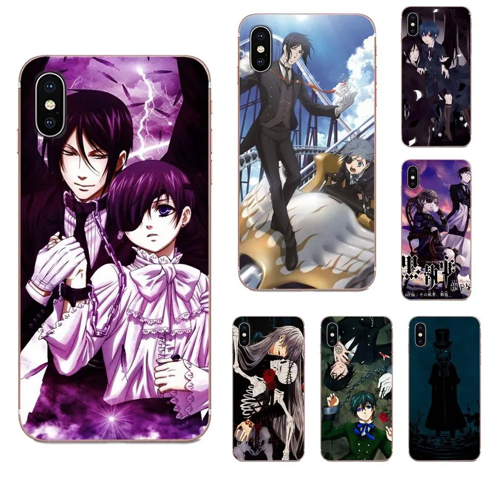 Крышка с рисунком популярного аниме Black Butler Kuroshitsuji для Galaxy Grand A3 A5 A7 A8 A9 A9S On5 On7 Plus Pro
