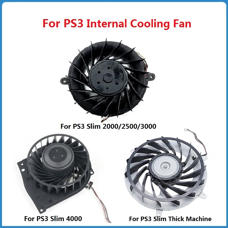 

Internal Cooling Fan For Sony Playstation 3 PS3 Slim 2000 2500 3000 4000 Thick Controller Machine Inner Cooler Replacement Kit