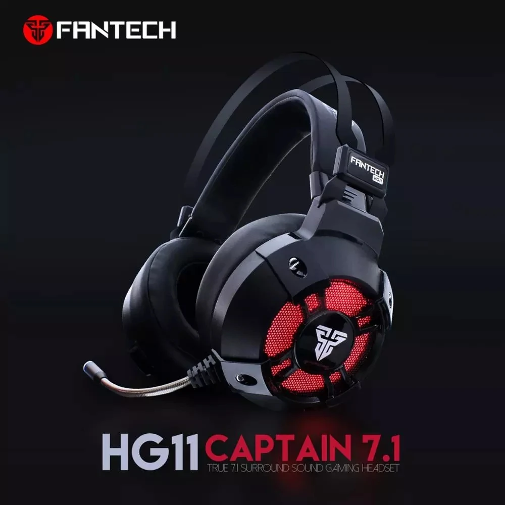 FANTECH HG11 проводные наушники RGB Игровые С микрофоном для FPS геймера широкое