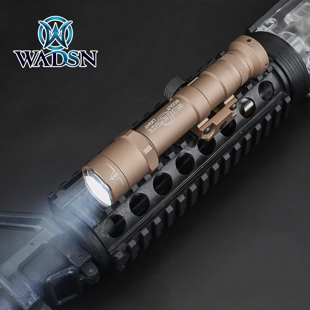 

Tactical Surefir M600B Flashlight 470 Lumen Hunting Rifle Weapon Mini Scout Light Aluminum with Tail Switch for Picatinny Rail