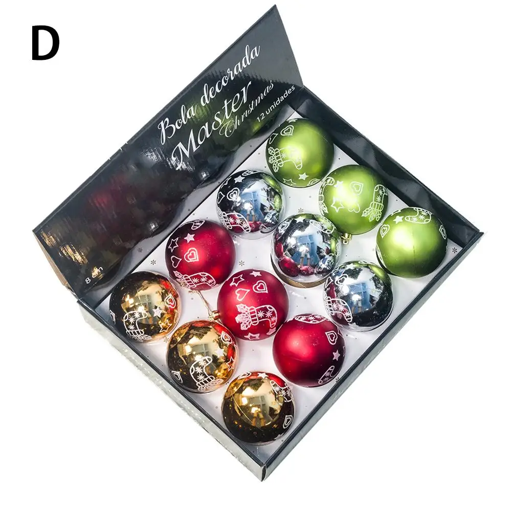 12 шт. 8 см инновационные Пластик красный белый наряд для рождественского бала Hand