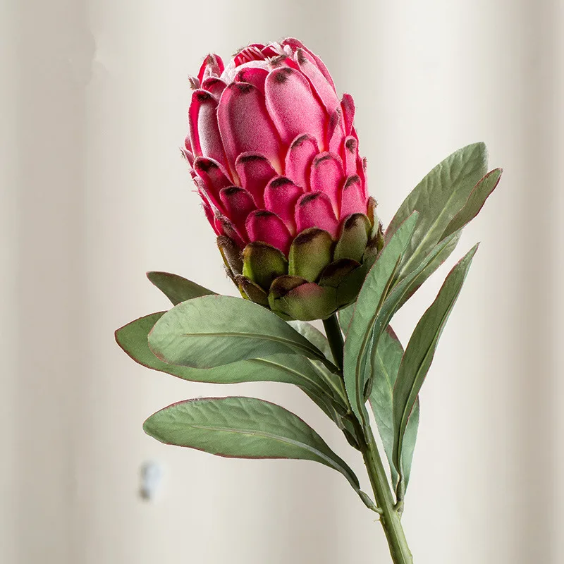 NEW large Artificial Protea Cynaroides silk+plastic flowers for Wedding Decorations wreath fake Plants flores artificiales | Дом и сад