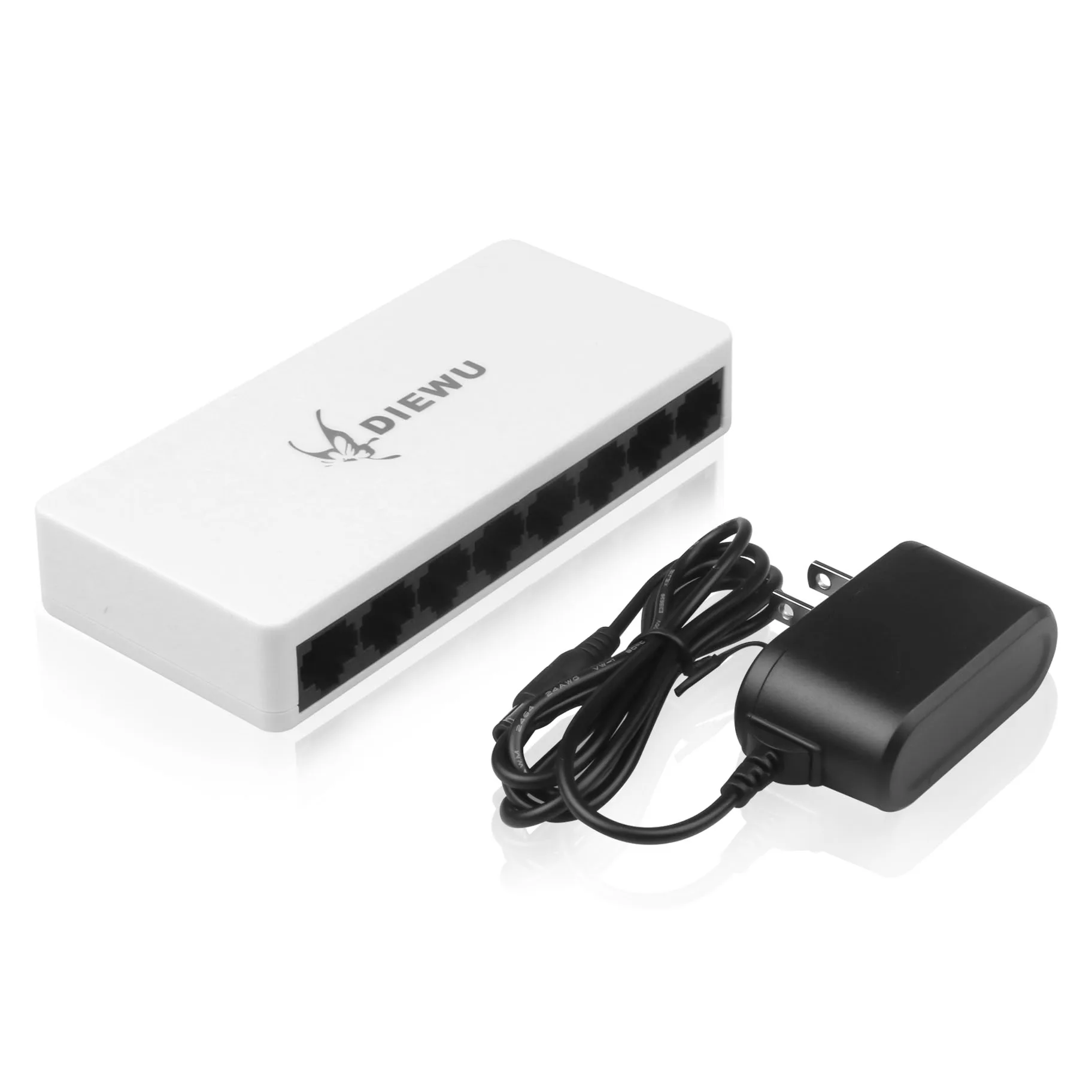 Kebidumei высокоскоростные 100 Мбит/с 8 портов порты Mini Fast Ethernet LAN RJ45 сетевой коммутатор