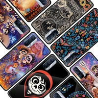 disney movie coco for oppo realme 7i 7 6 5 pro c3 xt a9 2020 a52 find x2lite luxury tempered glass phone case cover