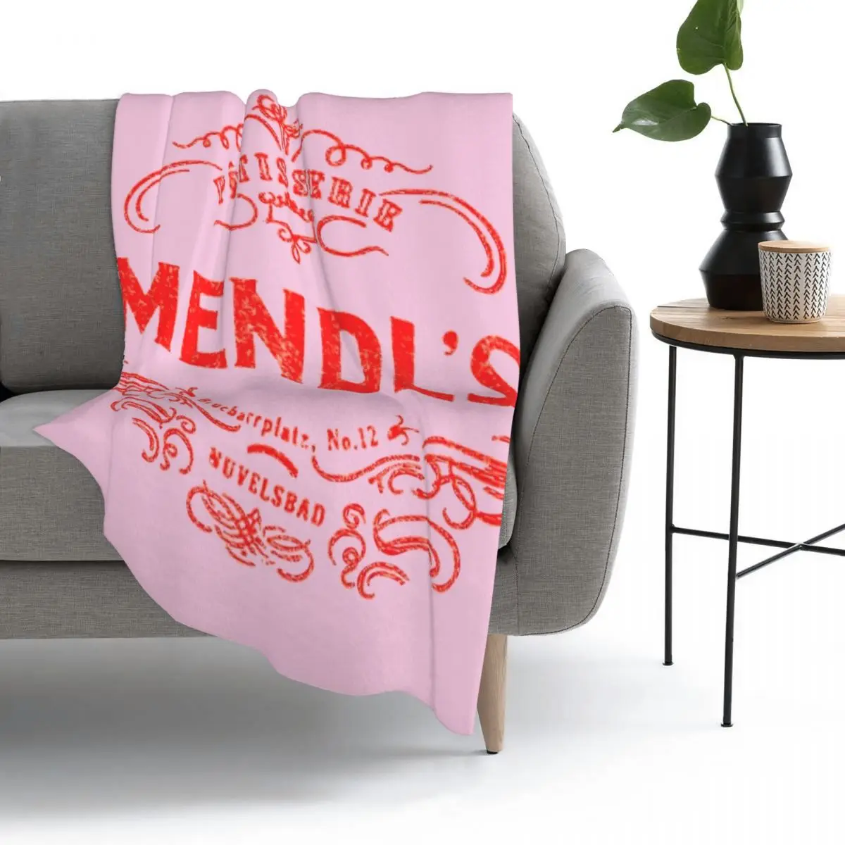 

Mendl's Patisserie Throw Blanket Fleece Throw Blanket TV Blankets SofaBlanket Plush Flannel Cozy bedding Home travel Adult child