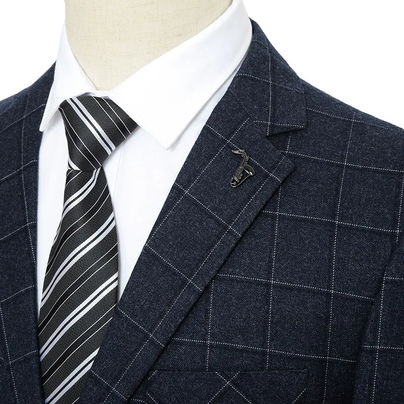 Новое поступление модный супер большой весенне-осенний мужской костюм из трех