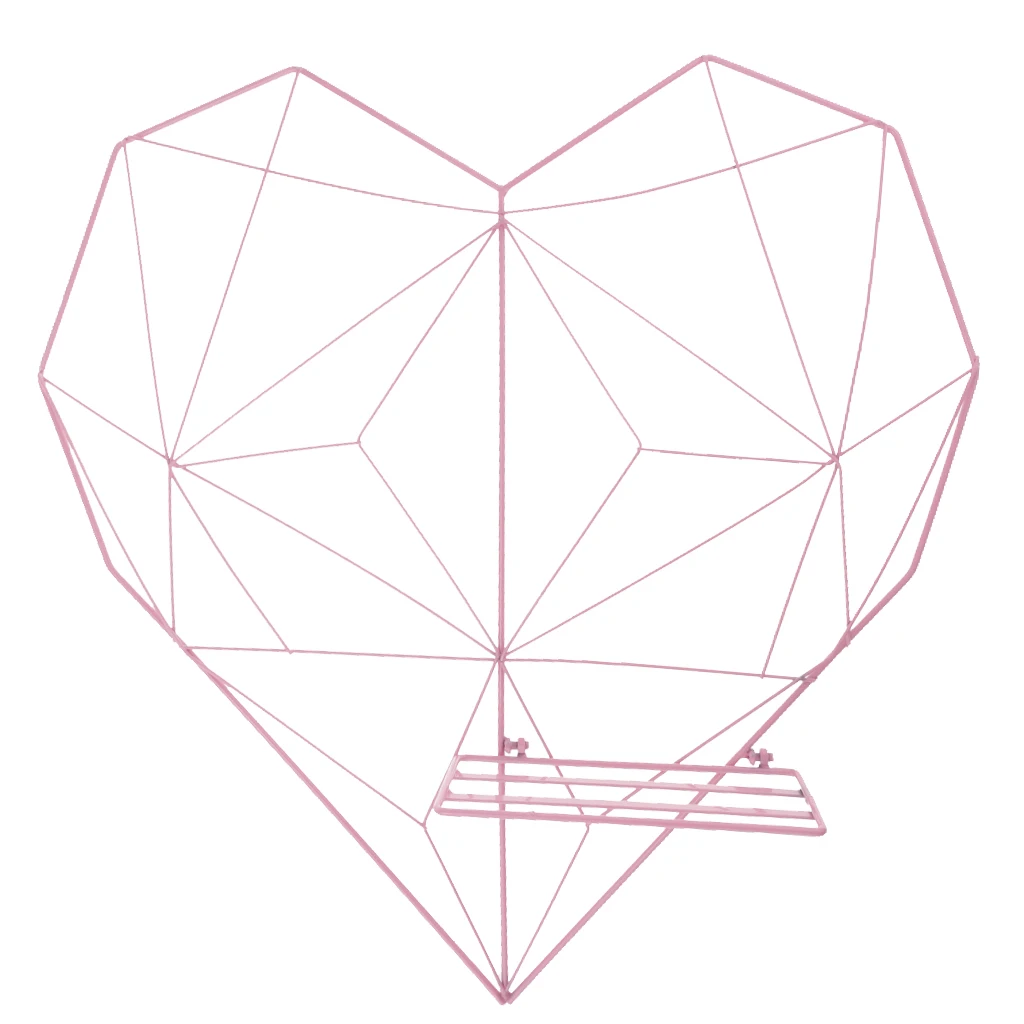 Металлическая сетка с сердечками для украшения комнаты сделай сам фото