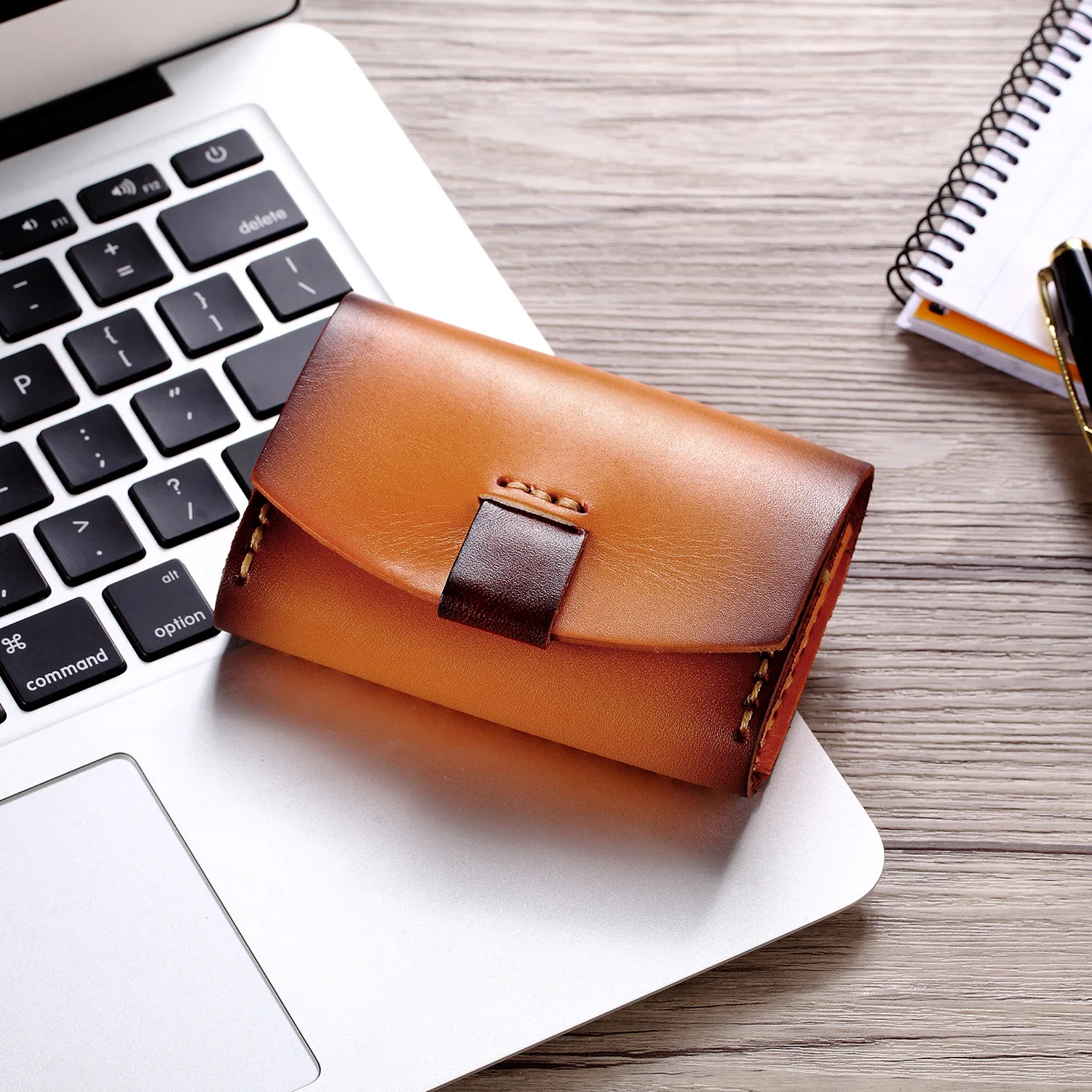 Женские кошельки из дубленой кожи в стиле ретро|Женские кошельки| |