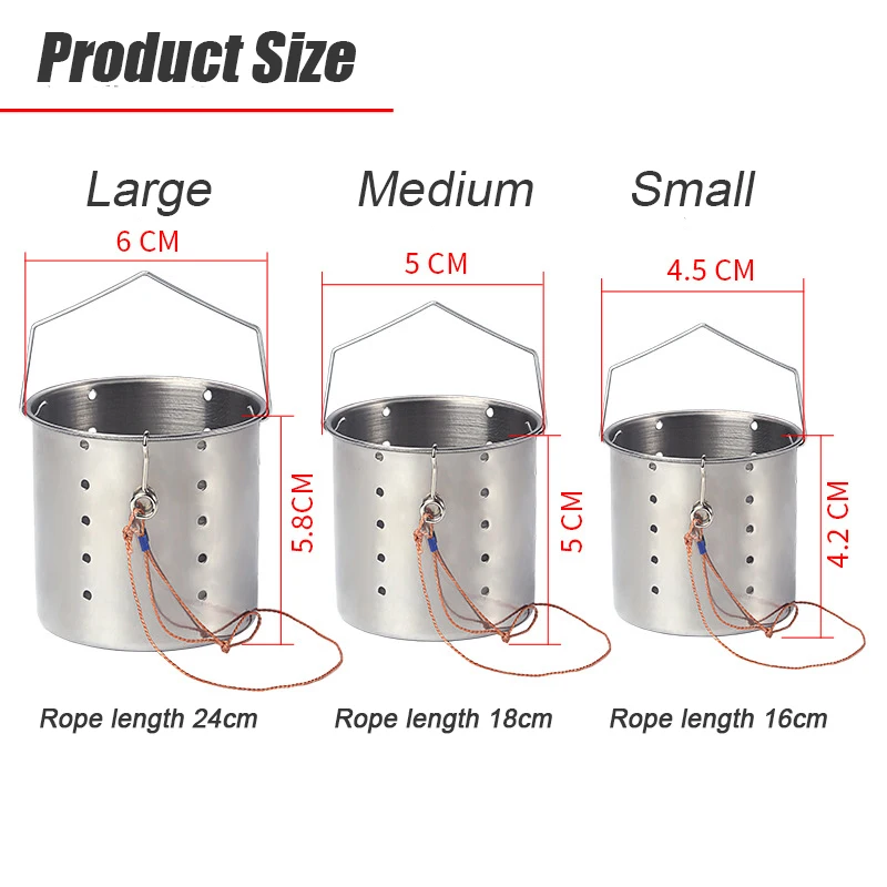 

2Pcs Fishing nester Hooks Explosion Bait Cage Hook Carp Tackle Tools stainless steel fixed-point sinking deep water bait thrower