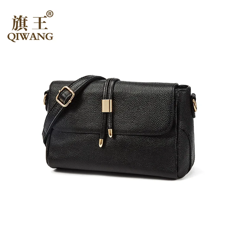 Мягкие женские сумки через плечо из 100% воловьей кожи простая Большая