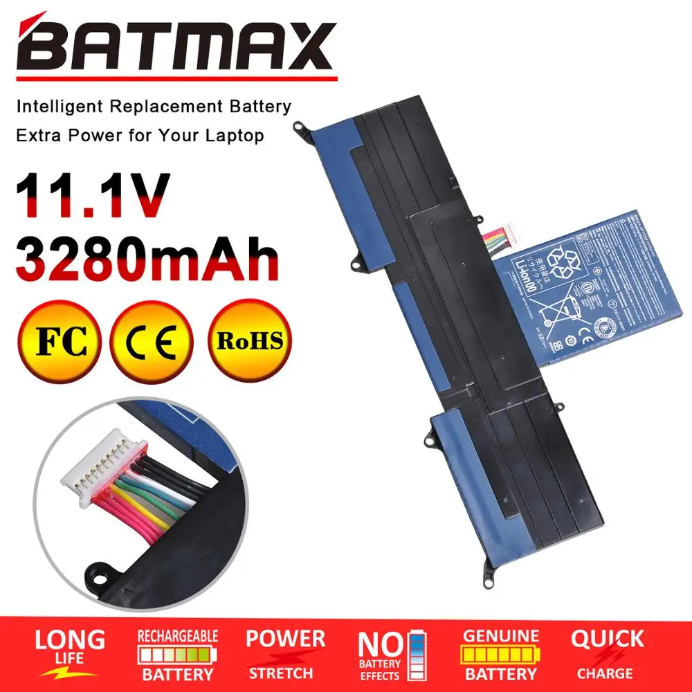 

Batmax 1pc Laptop Battery AP11D3F for ACER Aspire S3 S3-951 S3-951-2464G24iss S3-951-6464 S3-951-6646 MS2346
