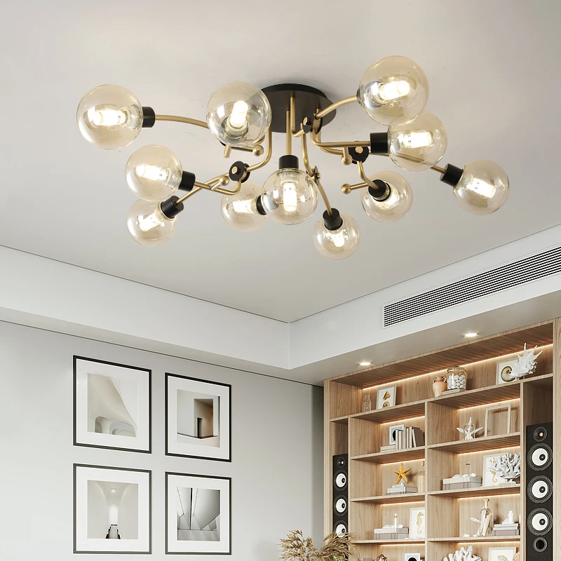 Потолочный ретро-светильник s нордическая труба потолочный светильник из